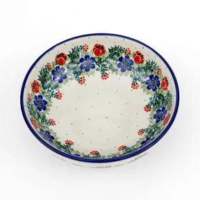 Miska ceramiczna B90 0,5l <br> 1535X Czerwony wianuszek